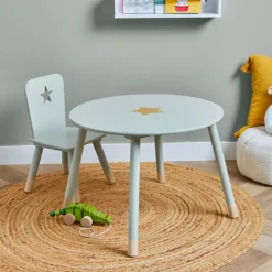 Tavolino bambino legno (H44 cm) Stars Verde