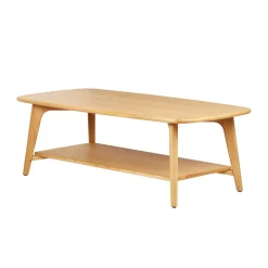 Tavolino rettangolare in rovere (120 cm) Bilbao Naturale