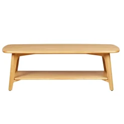 Tavolino rettangolare in rovere (120 cm) Bilbao Naturale