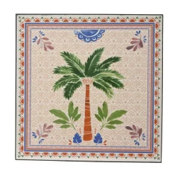 Tavolo bistro quadrato pieghevole in mosaico (58 x 58 cm) Havana Marrone