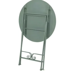 Tavolo bistrot rotonda pieghevole mosaico (60 cm) Cancùn Verde Salvia