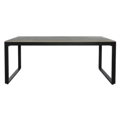 Tavolo da giardino 8 posti Allumino/Ceramica Kore (180 x 90 cm) Grigio antracite