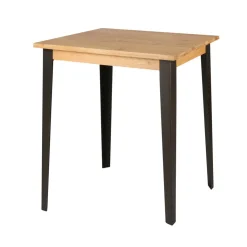 Tavolo da bar quadrato in rovere massiccio (H90 cm) Bristol Naturale