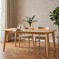 Tavolo rettangolare allungabile in rovere (180 cm) Bilbao Naturale
