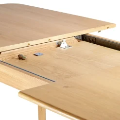 Tavolo rettangolare allungabile in rovere (180 cm) Bilbao Naturale