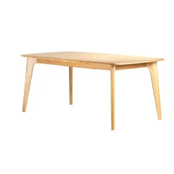 Tavolo rettangolare allungabile in rovere (180 cm) Bilbao Naturale