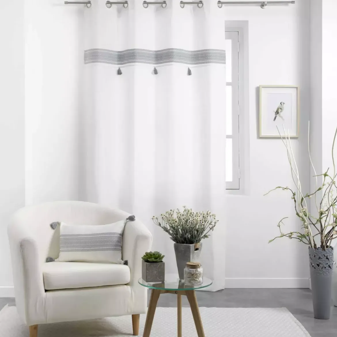 Tenda (140 x 240 cm) Amaya Grigio