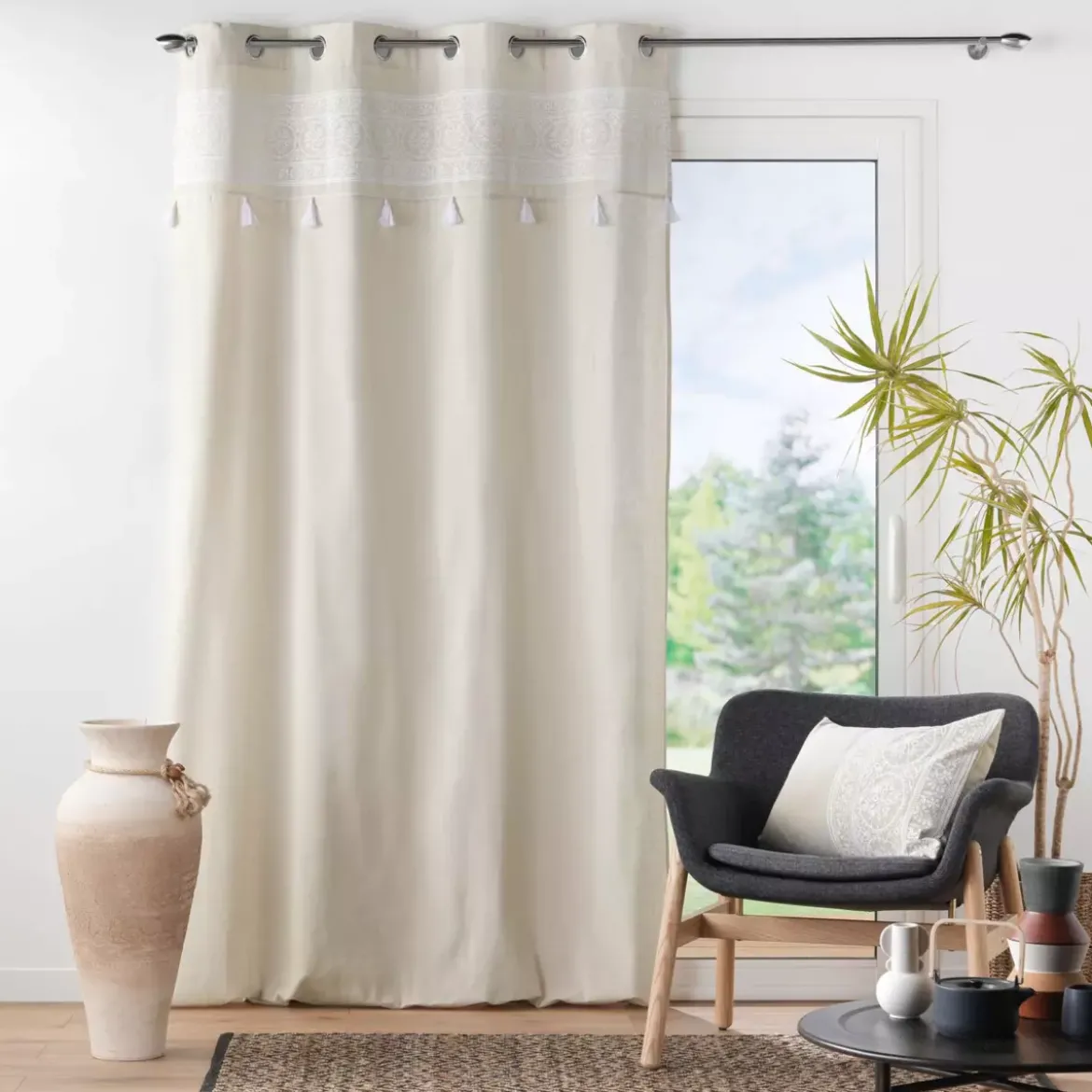 Tenda (140 x 240 cm) Isalina Bianco