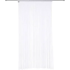 Tenda a fili (90 x H200 cm) Tinta unita Bianco