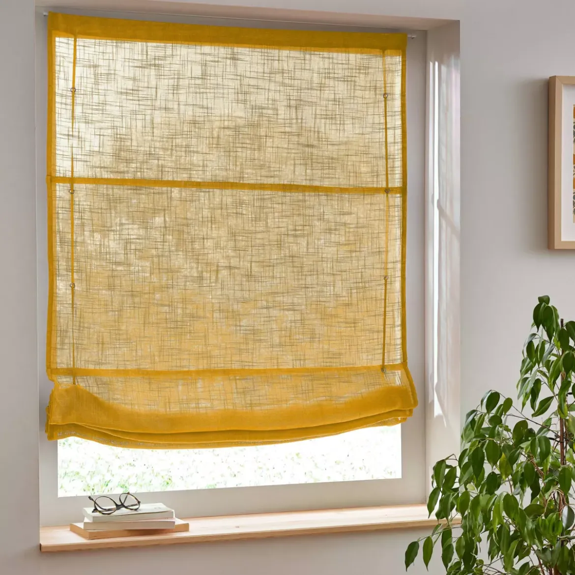 Tenda a pacchetto passa bastone (90 x 180 cm) Robin Giallo ocra