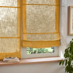 Tenda a pacchetto passa bastone (45 x 180 cm) Robin Giallo ocra