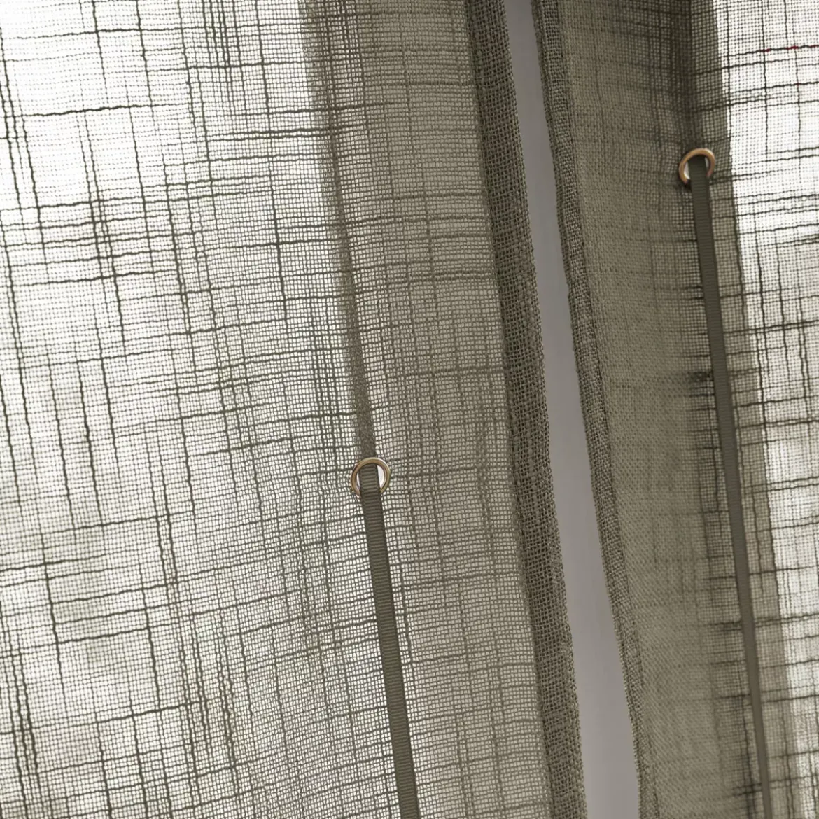 Tenda a pacchetto passanti nascosti (45 x 180 cm) Robin Verde rosmarino
