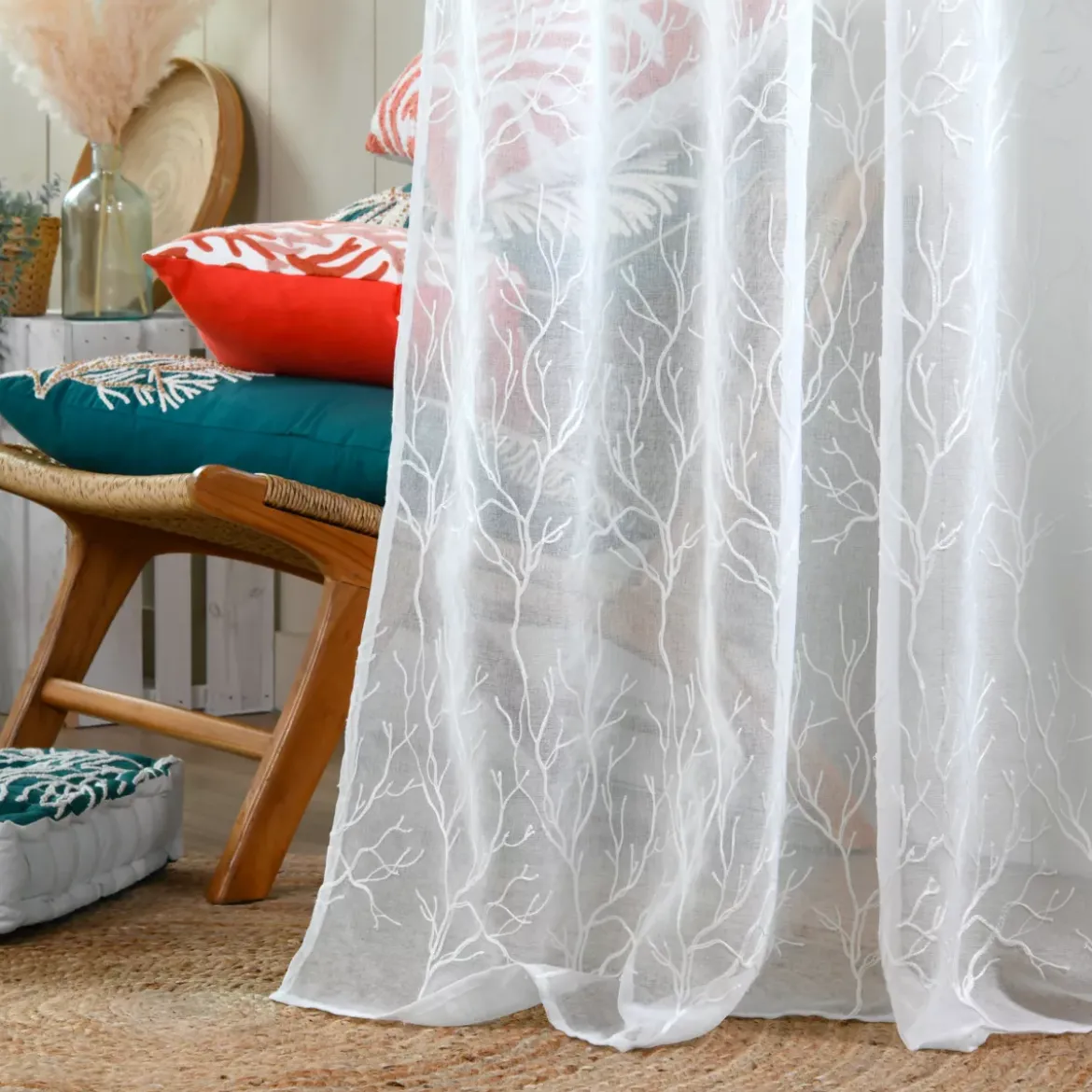 Tenda a pannello (140 x 260 cm) Corallys Bianco