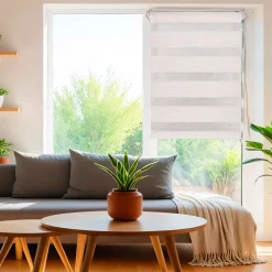 Tenda a rullo (45 x 250 cm) Giorno/ Notte Beige sfumato