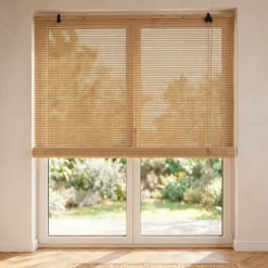 Tenda a rullo a listelli (200 x 200 cm) in Bambù Beige