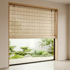 Tenda a rullo con bastoncini di bambù (200 x 200 cm) Bali Naturale