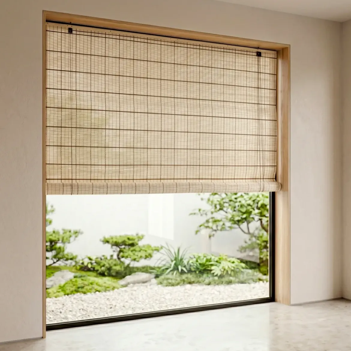 Tenda a rullo con bastoncini di bambù (200 x 200 cm) Bali Naturale