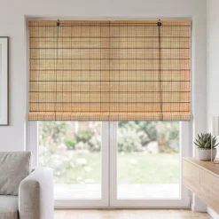 Tenda a rullo con bastoncini di bambù (150 x 180 cm) Bali Marrone