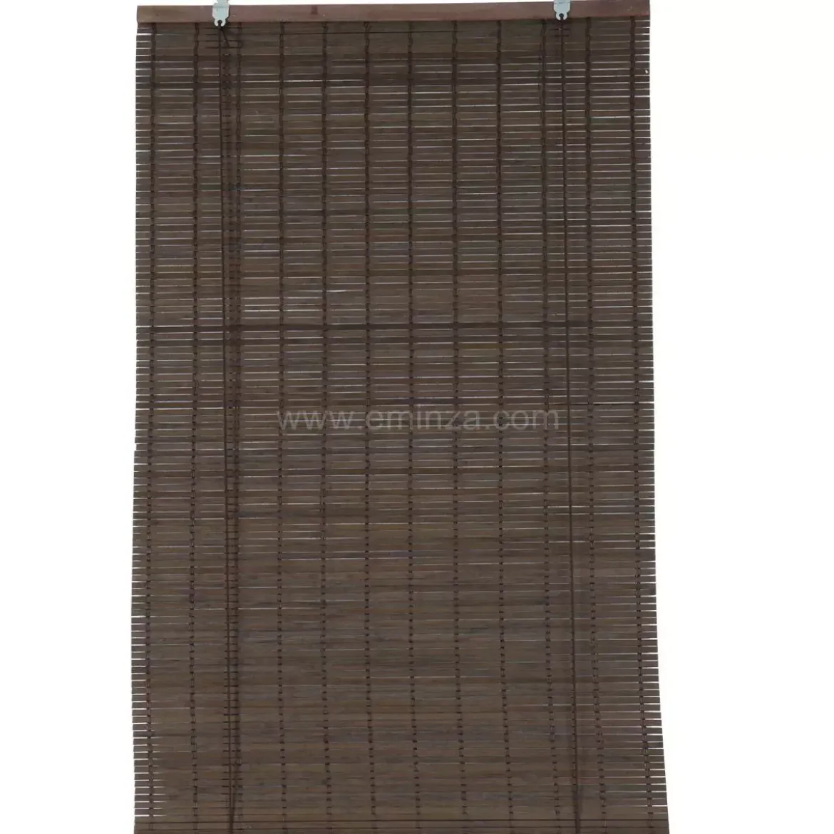 Tenda a rullo con lamelle (40 x H130 cm) Bambù Cioccolato