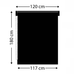 Tenda a rullo filtrante (120 x 180 cm) Pure Bianco