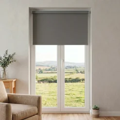 Tenda a rullo oscurante (90 x H180 cm) Tinta unita Grigio