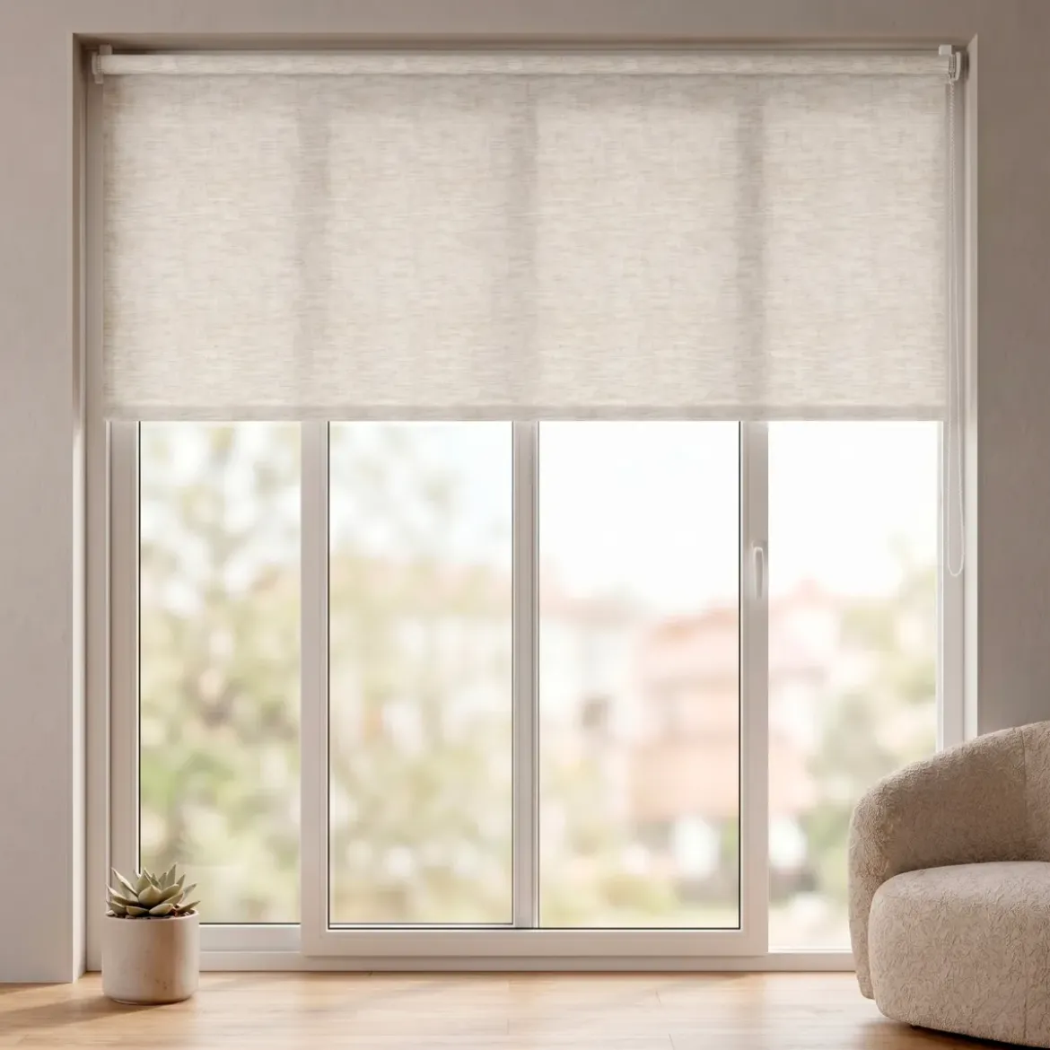 Tenda a rullo oscurante (210 x 220 cm) Elio Beige mélange
