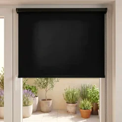 Tenda a rullo oscurante (60 x H90 cm) Uni Nero