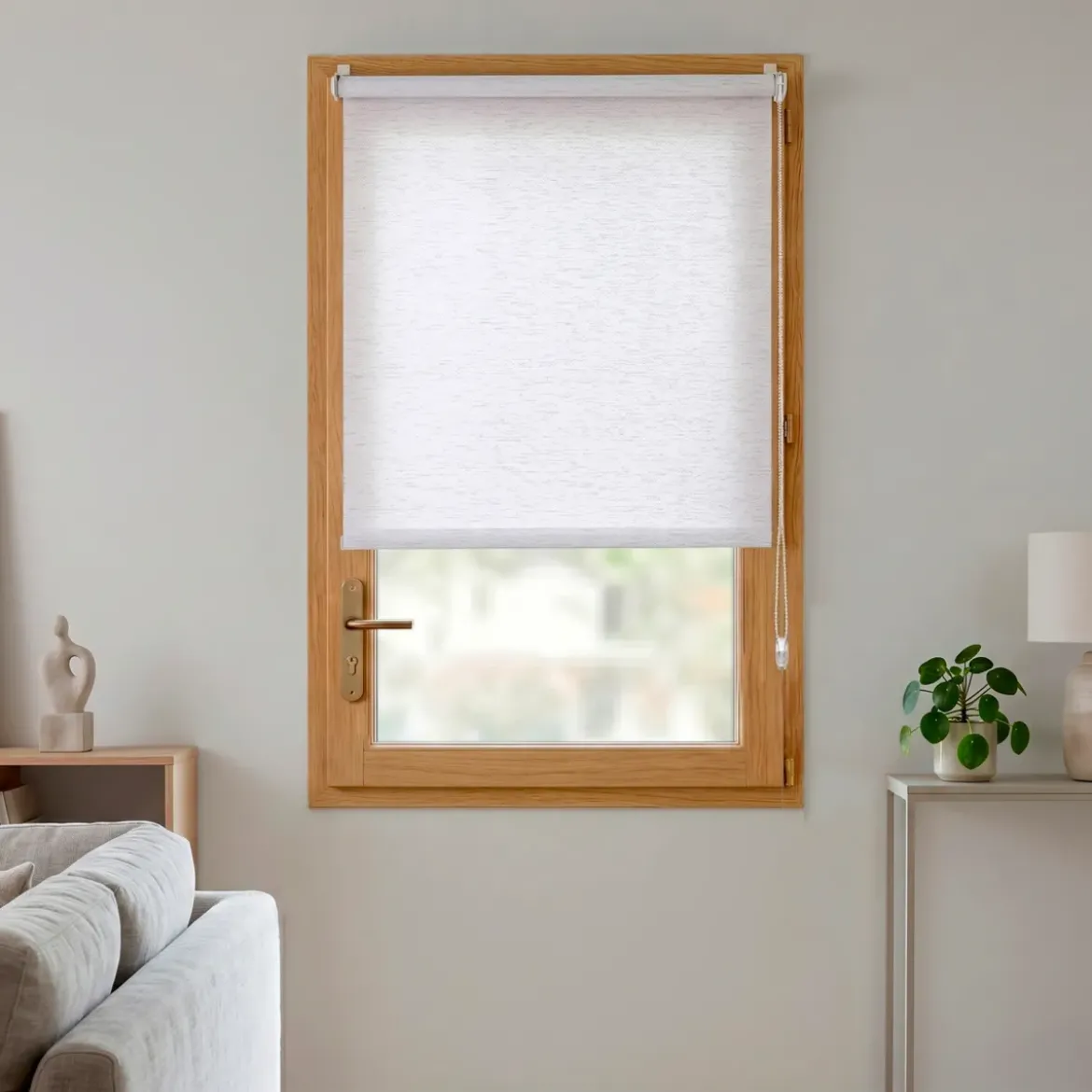 Tenda a rullo oscurante (90 x 150 cm) Pure Beige mélange