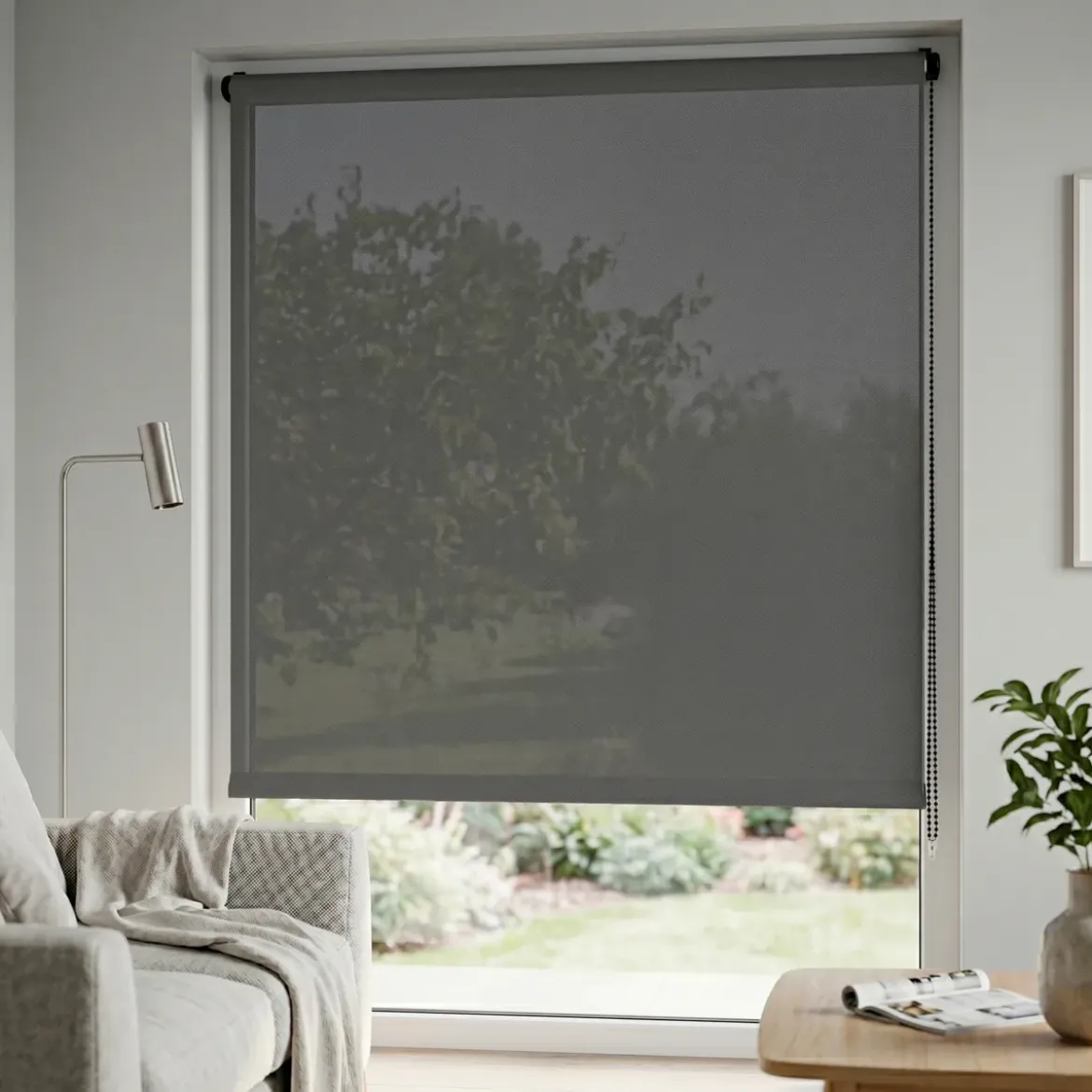 Tenda a rullo termica (180 x 180 cm) Iso Grigio