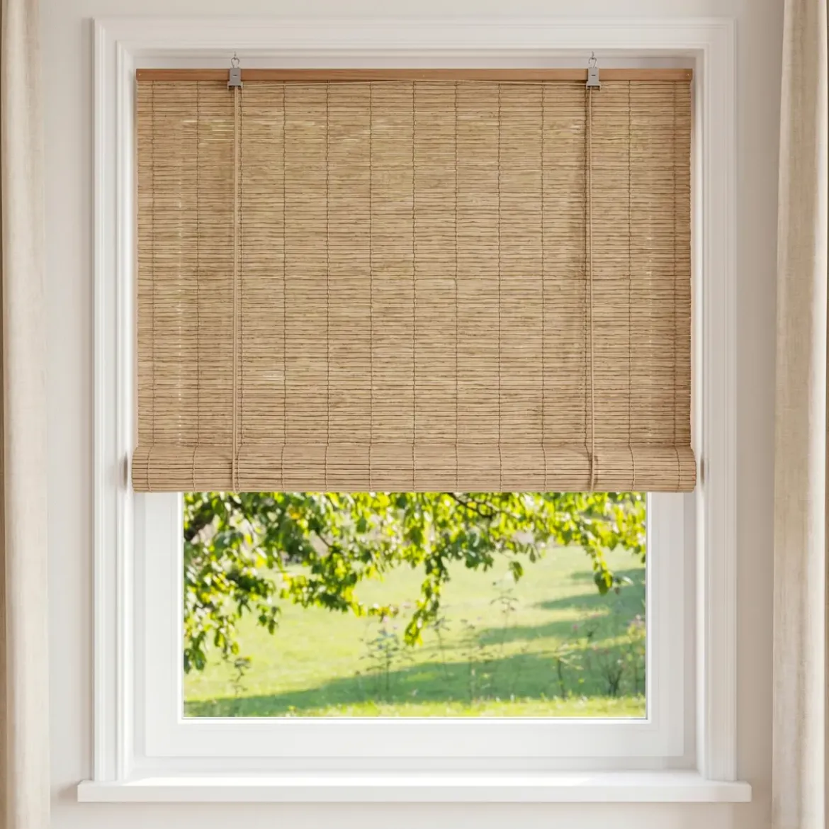 Tenda avvolgibile esterna effetto rattan (90 x 180 cm) Tanoa Beige
