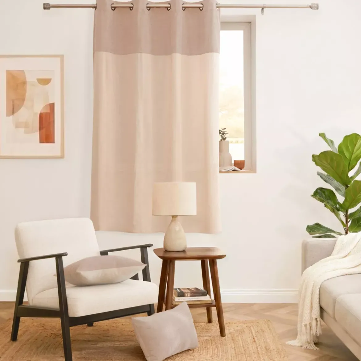 Tenda bouclé (140 x 180 cm) Ava Beige
