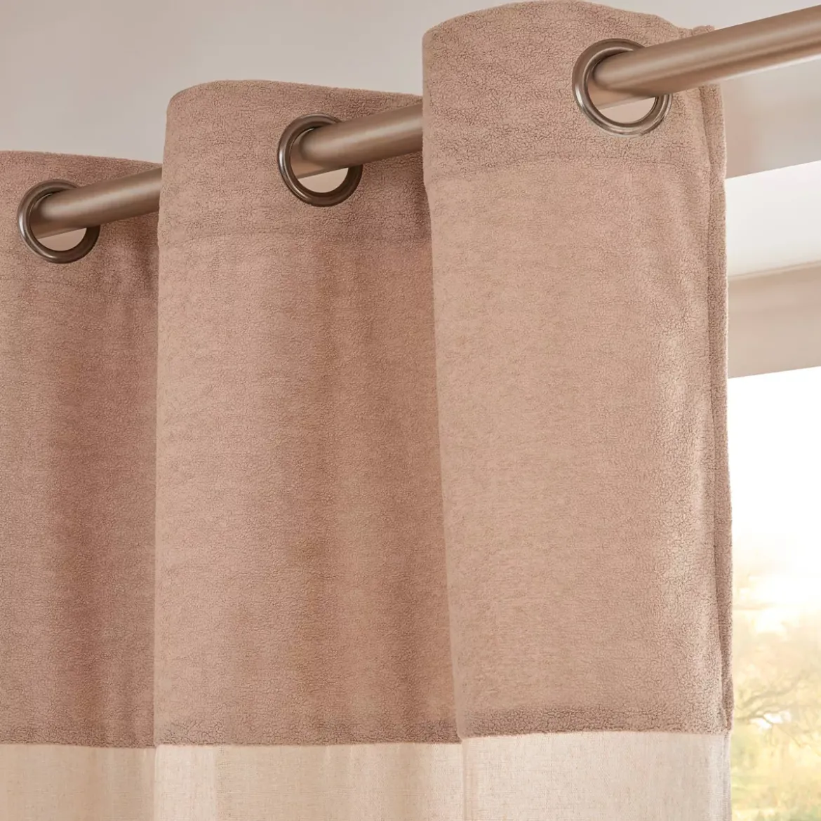 Tenda bouclé (140 x 180 cm) Ava Beige
