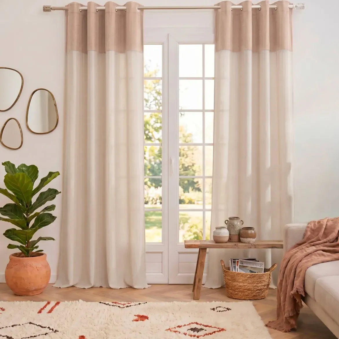 Tenda bouclé (140 x 240 cm) Ava Beige