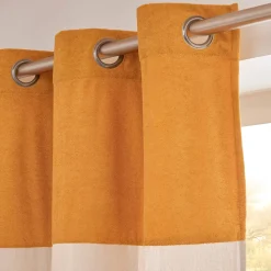 Tenda bouclé (140 x 180 cm) Ava Giallo ocra