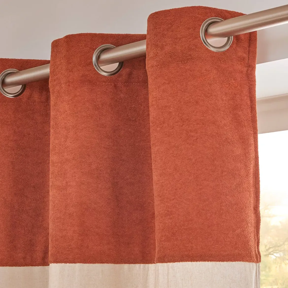 Tenda bouclé (180 x 260 cm) Ava Terracotta