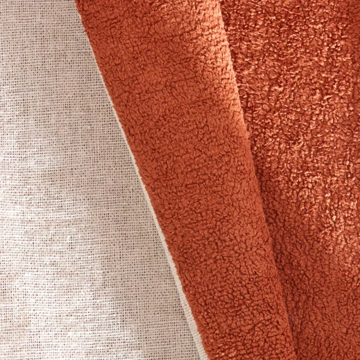 Tenda bouclé (140 x 240 cm) Ava Terracotta