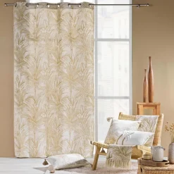 Tenda con occhielli (140 x 240 cm) Dune Beige
