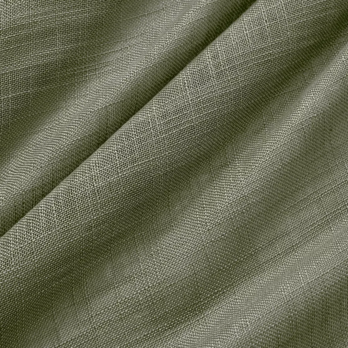 Tenda con occhielli effetto lino (140 x 280 cm) Robin Verde rosmarino