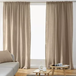 Tenda con passanti nascosti (140 x 240 cm) Gaïa Marrone corda