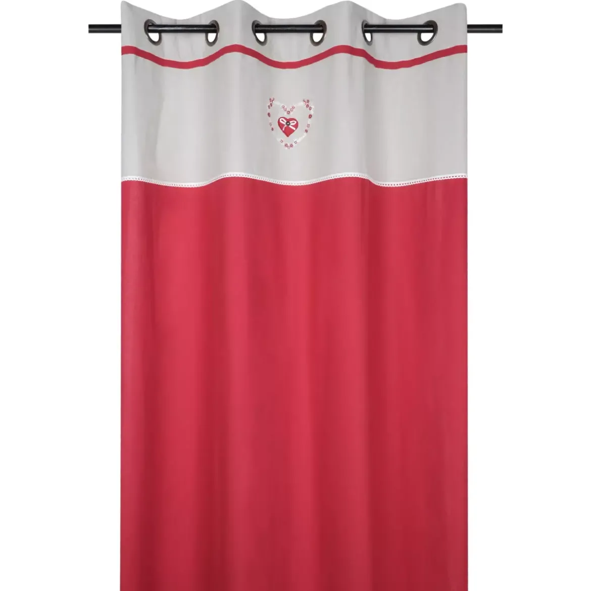 Tenda cotone (140 X 260 cm) Pauline Rosso