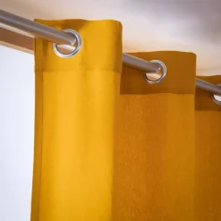 Tenda cotone (140 x 260 cm) Pixel Giallo senape