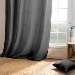 Tenda cotone (140 x 260 cm) Pixel Grigio antracite