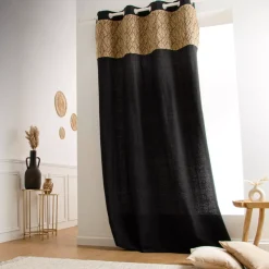 Tenda cotone e juta (140 x 180 cm) Nama Nero