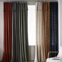 Tenda cotone regolabile (140 x max 270 cm) Sixtine Grigio ardesia