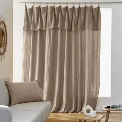Tenda garza di cotone regolabile (280 x max 300 cm) Gaïa Marrone corda