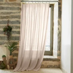 Tenda garza di cotone regolabile (180 x max 300 cm) Gaïa Beige pampa