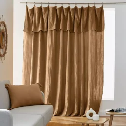 Tenda garza di cotone regolabile (280 x max 300 cm) Gaïa Camel