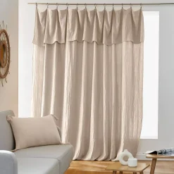 Tenda garza di cotone regolabile (280 x max 300 cm) Gaïa Beige pampa