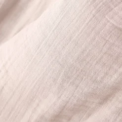 Tenda in garza di cotone a passanti nascosti (180 x 240 cm) Gaïa Rosa cipria