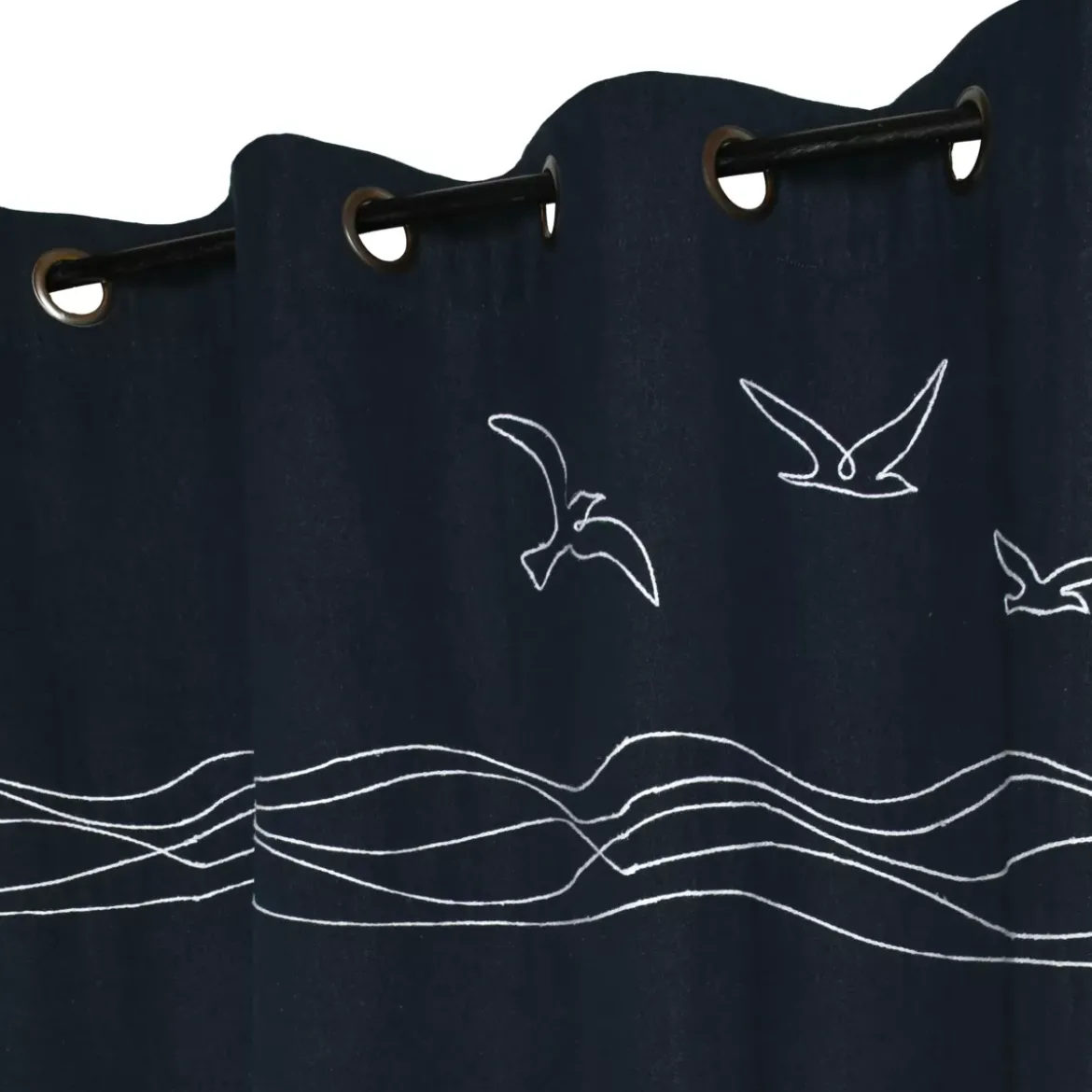 Tenda in cotone (140 x 260 cm) Bordemer Blu navy